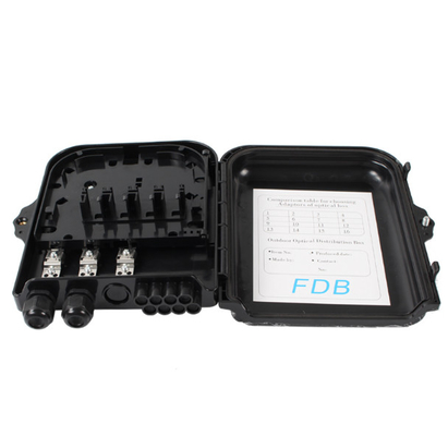 Hộp kết cuối cáp quang 8Cores SM MM FTTH Treo tường Cực