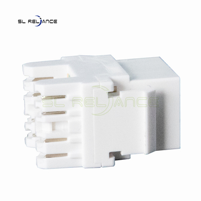 White 22 ~ 26 AWG Cat5e Keystone Coupler 8P8C Network Keystone Jack