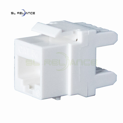 White 22 ~ 26 AWG Cat5e Keystone Coupler 8P8C Network Keystone Jack
